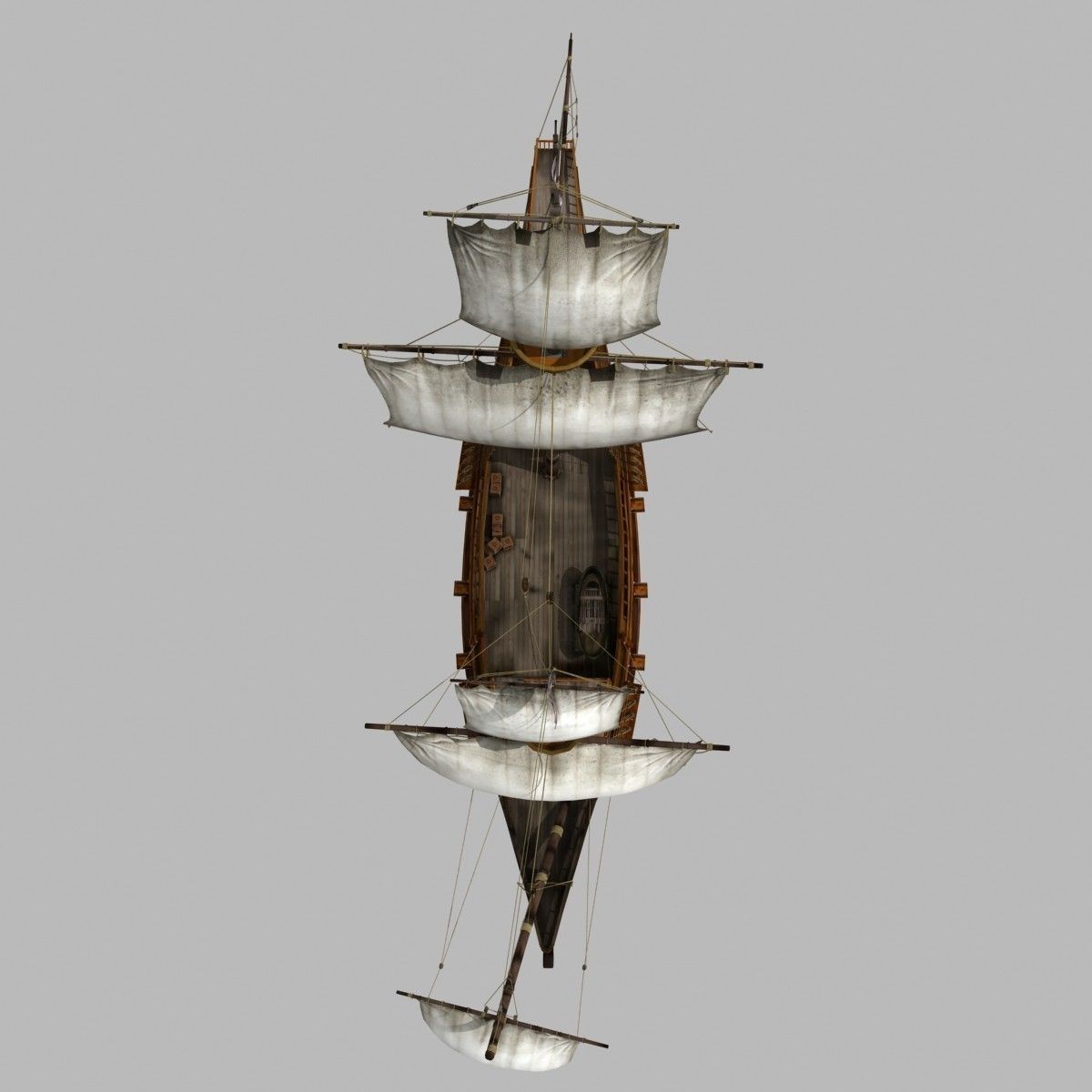 Mayflower sailing ship 3D model_7