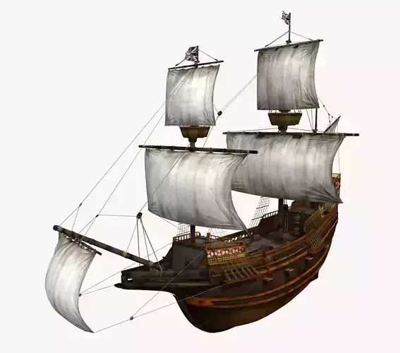 Mayflower sailing ship 3D model
