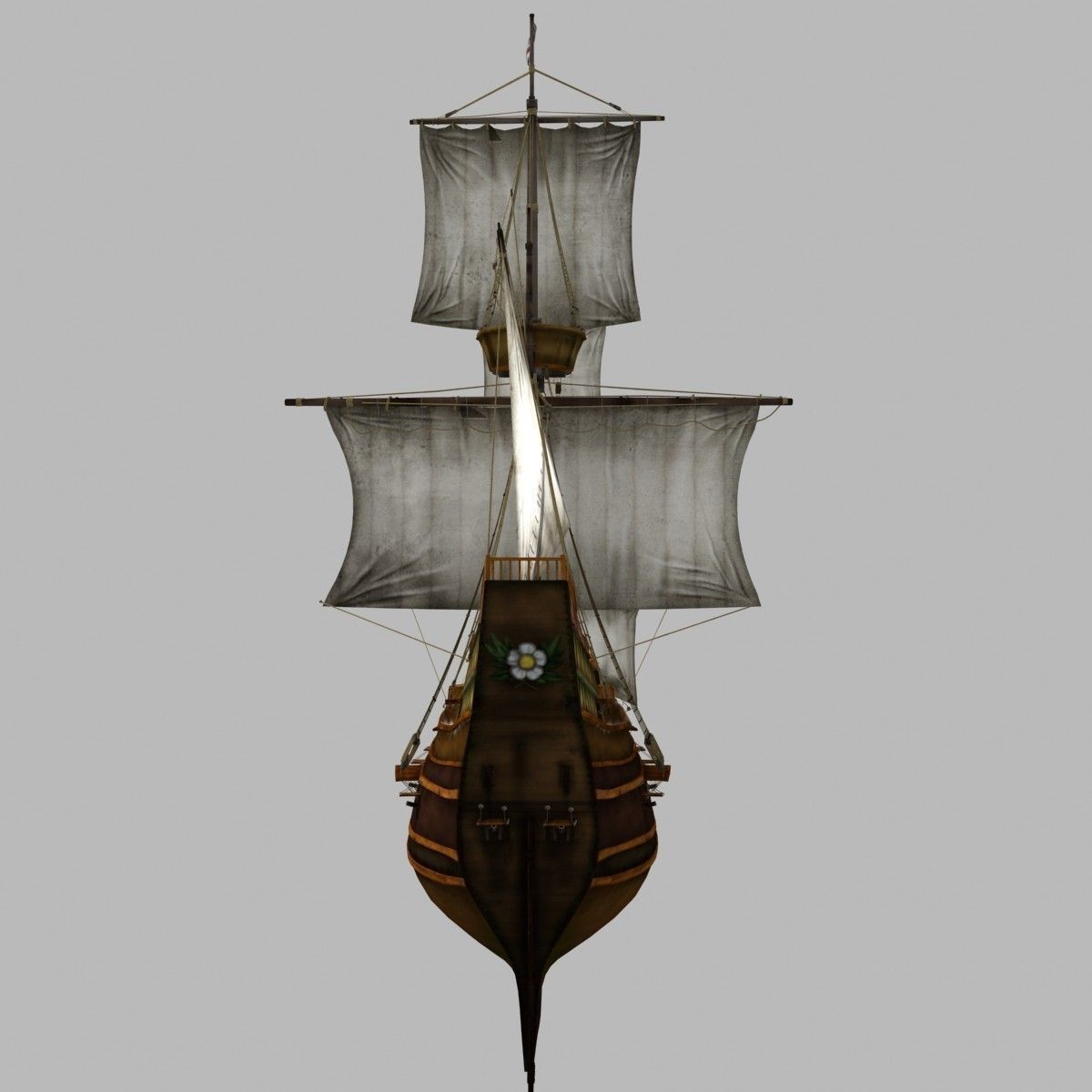 Mayflower sailing ship 3D model_1