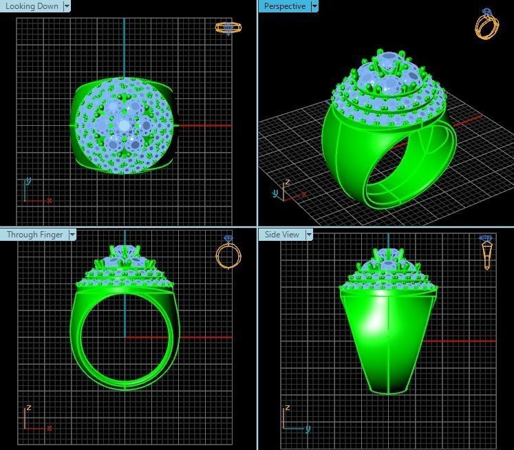 Ring T00328 3D print model_2