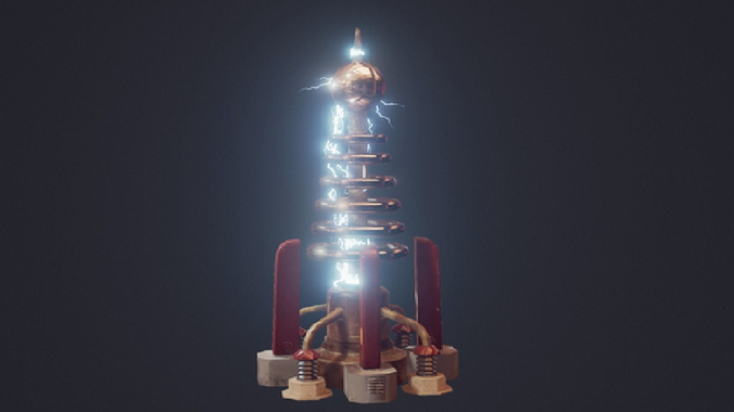 Tesla  Coil 3D model
