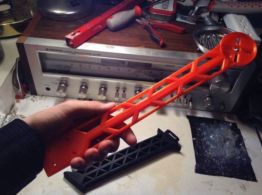 Delta Quadcopter Boom 3D print model_2