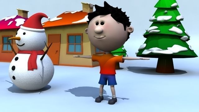 Xmas Models Pack - Rigged Low-poly 3D model_3