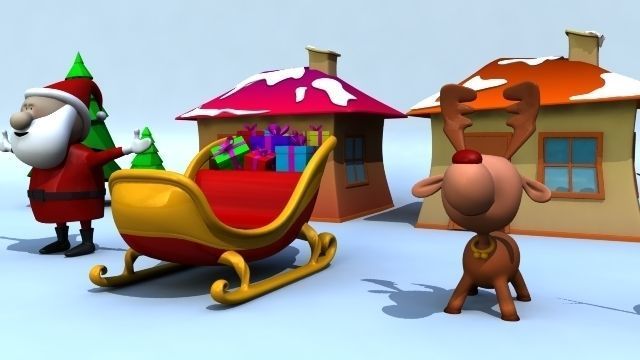 Xmas Models Pack - Rigged Low-poly 3D model_5