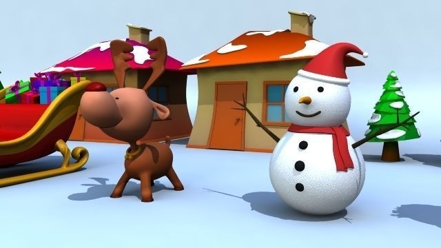 Xmas Models Pack - Rigged Low-poly 3D model_4