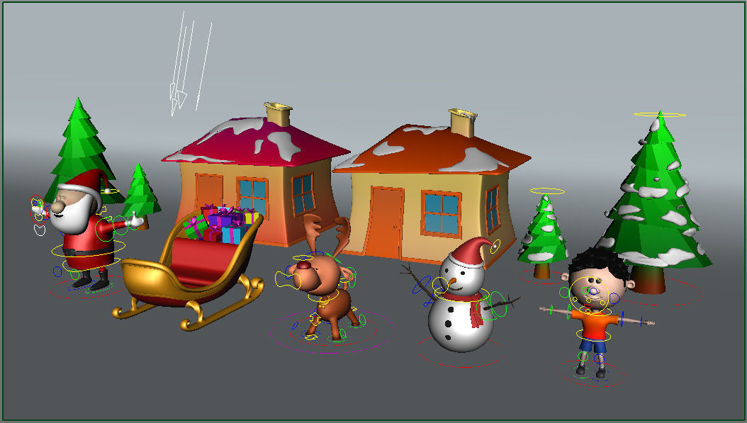 Xmas Models Pack - Rigged Low-poly 3D model_18