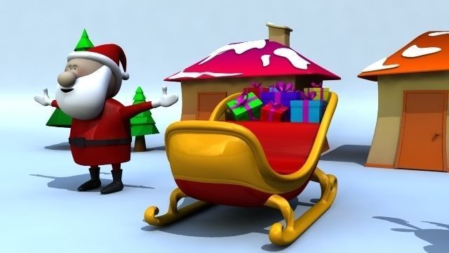Xmas Models Pack - Rigged Low-poly 3D model_6