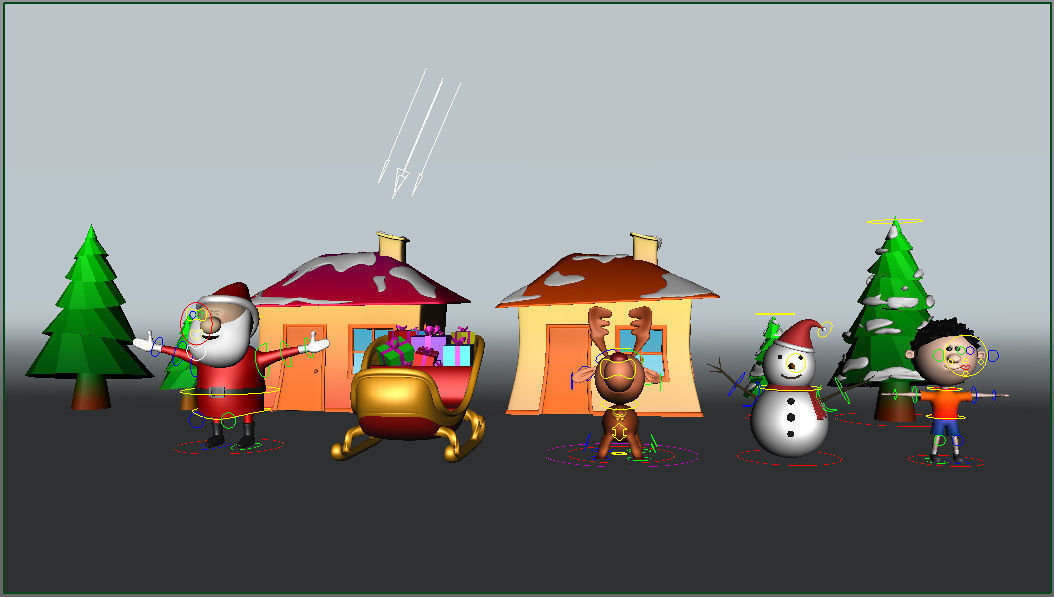 Xmas Models Pack - Rigged Low-poly 3D model_14