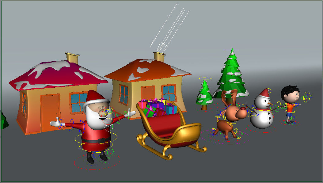 Xmas Models Pack - Rigged Low-poly 3D model_16
