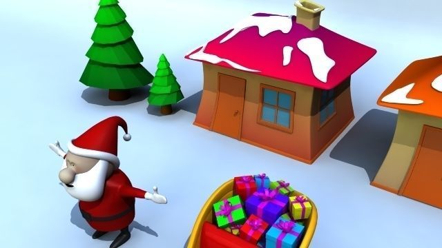 Xmas Models Pack - Rigged Low-poly 3D model_8