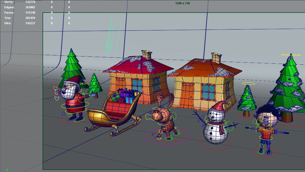 Xmas Models Pack - Rigged Low-poly 3D model_19