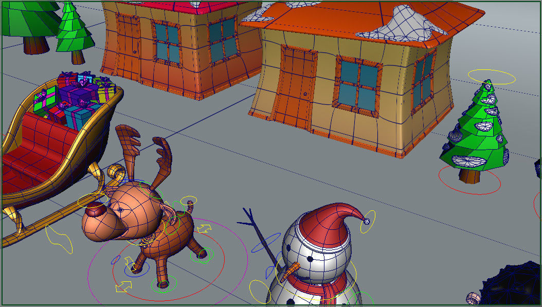 Xmas Models Pack - Rigged Low-poly 3D model_10