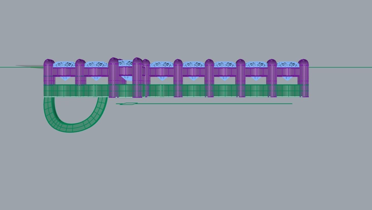 Diamond Cross pendant Size large 4mm diamonds  3D print model_3