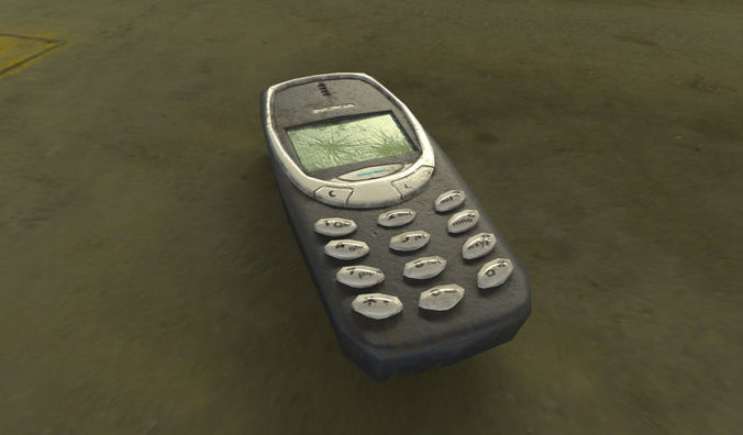 Worn Out Nokia Phone Free low-poly 3D model