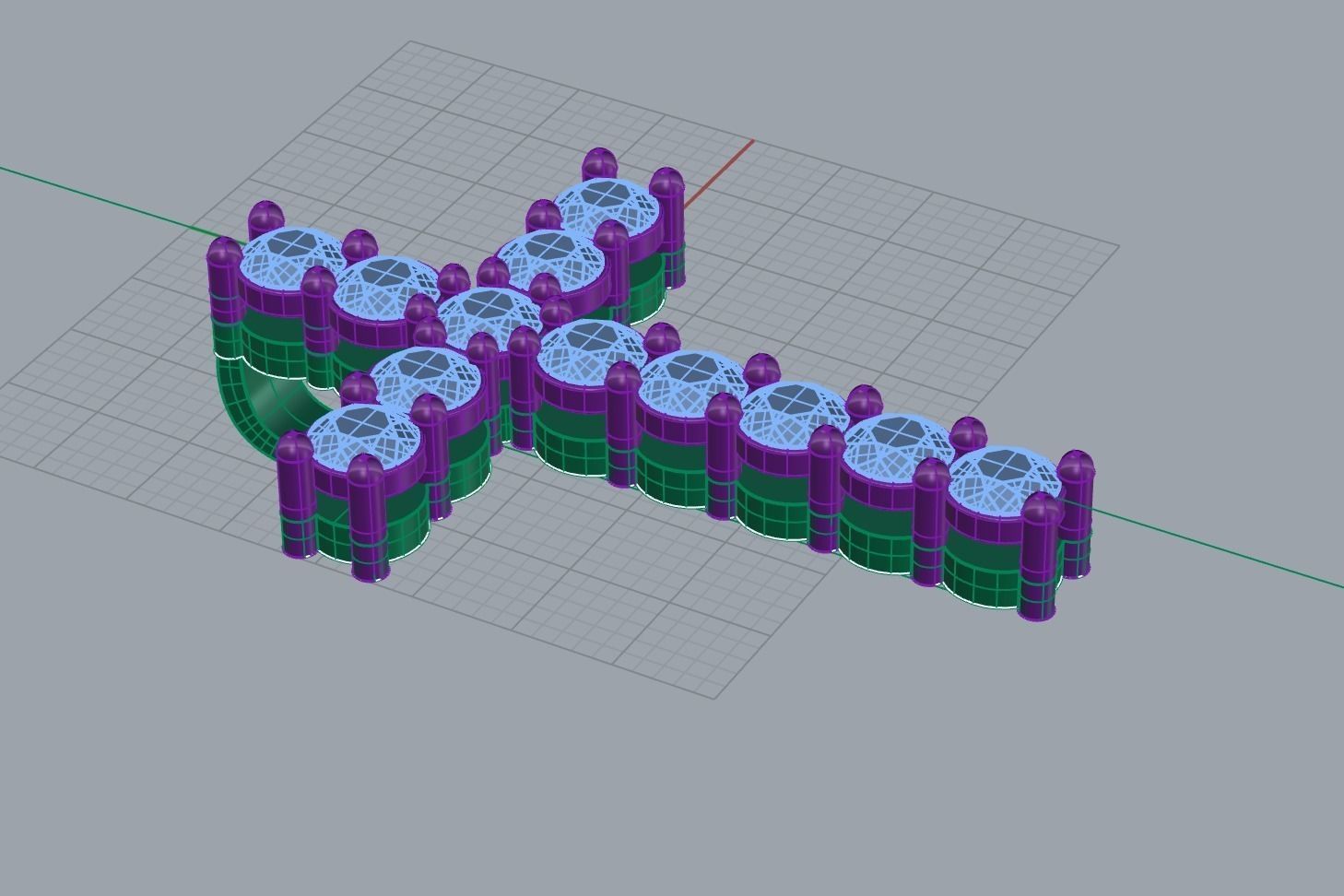 Diamond Cross pendant Size large 5mm diamonds 3D print model 3D print model_3