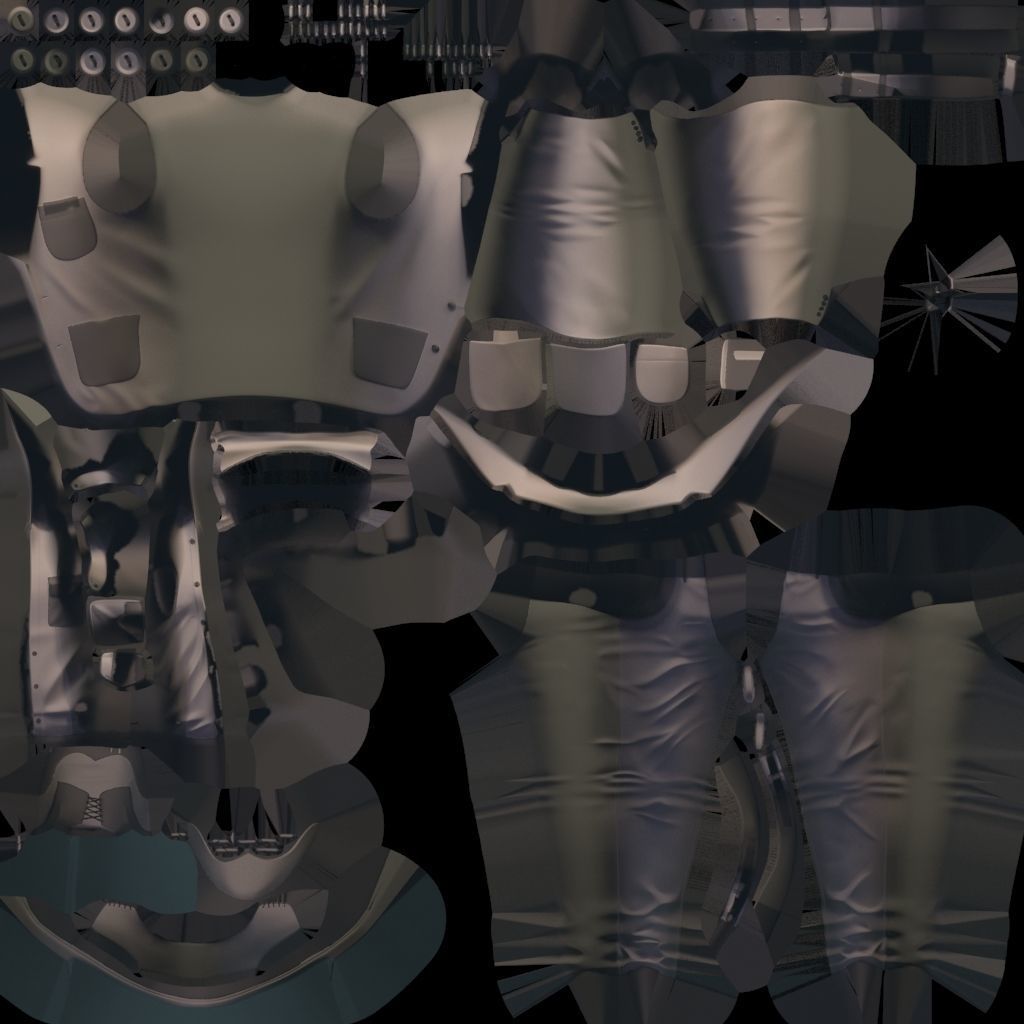 subdivision 3d model avatar male costume shirt pants shoes Low-poly 3D model_12