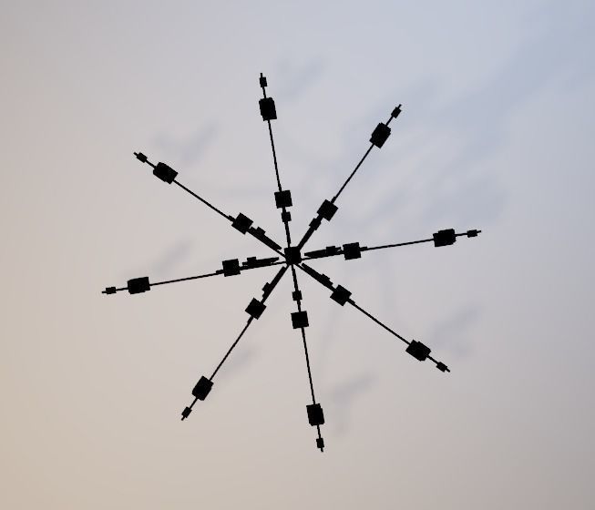 Small Chandalier Free 3D model_1