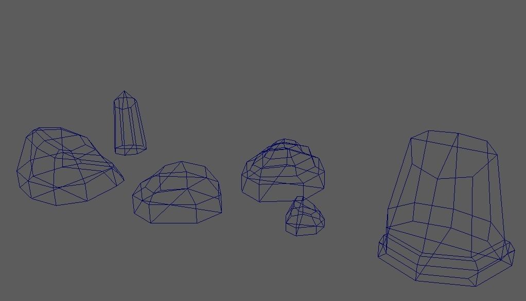 25 Low-Poly Forrest Assets Low-poly 3D model_5