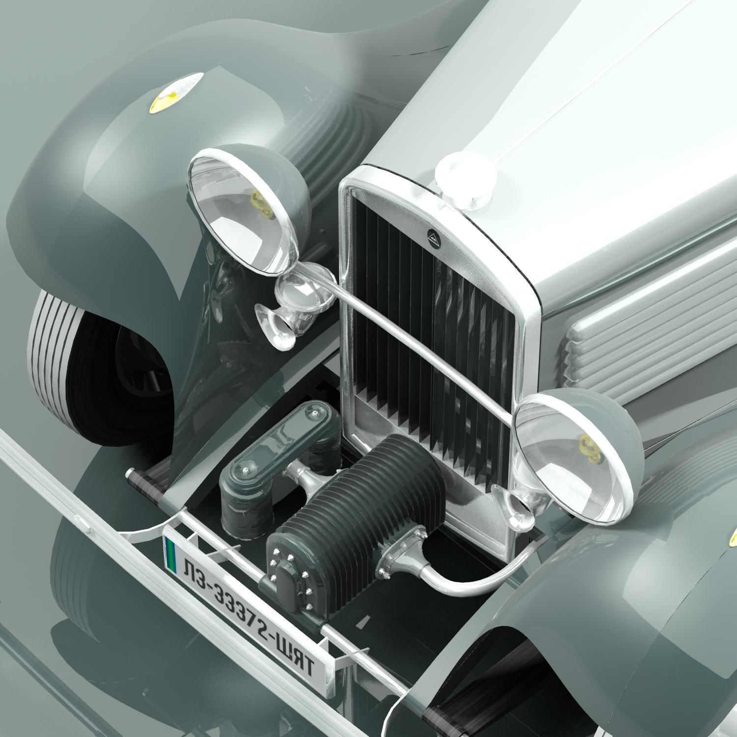 Delta Cabriolet open top 3D model_11