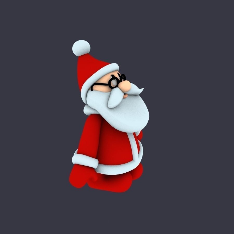 New cool Santa Claus for beautiful 3d print 01 3D model_6