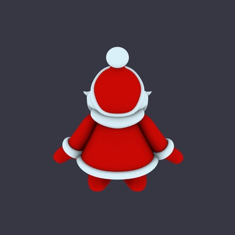 New cool Santa Claus for beautiful 3d print 01 3D model_8
