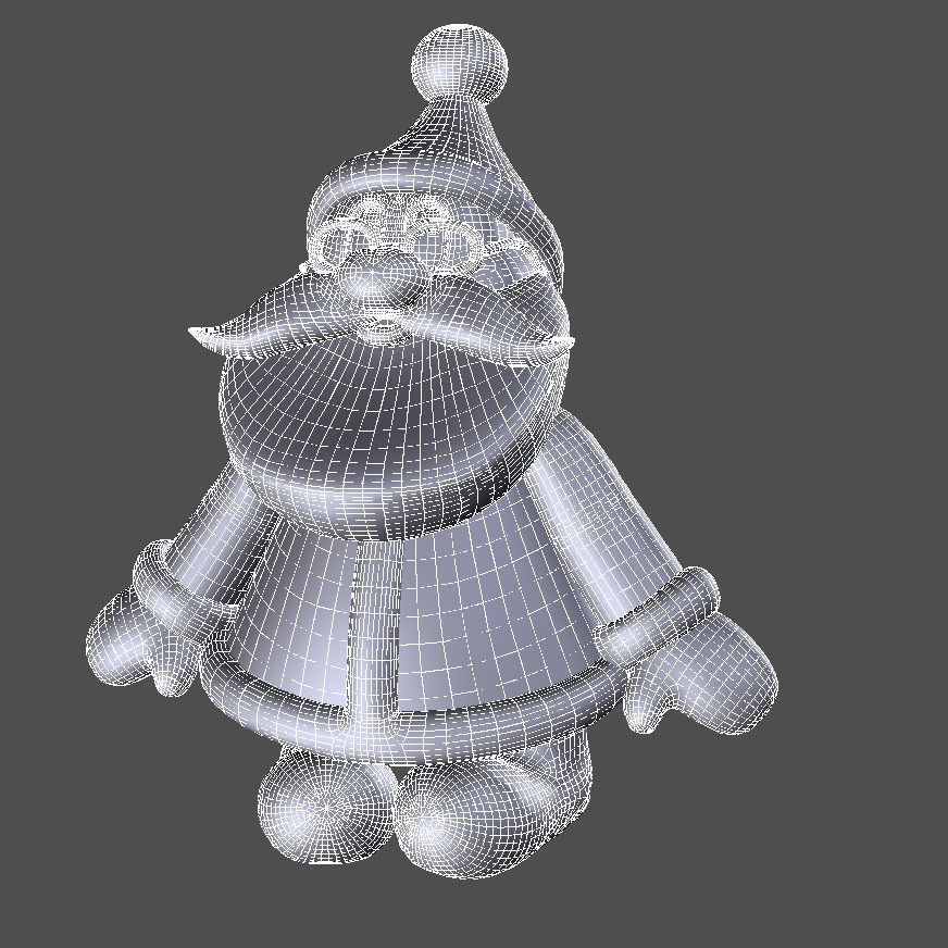 New cool Santa Claus for beautiful 3d print 01 3D model_15