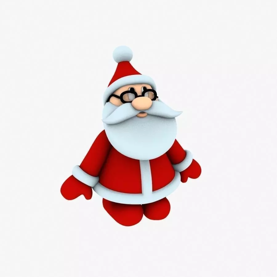 New cool Santa Claus for beautiful 3d print 01 3D model_0