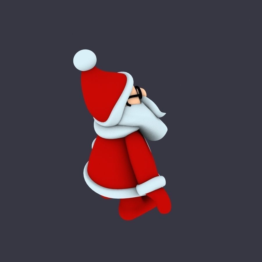 New cool Santa Claus for beautiful 3d print 01 3D model_7