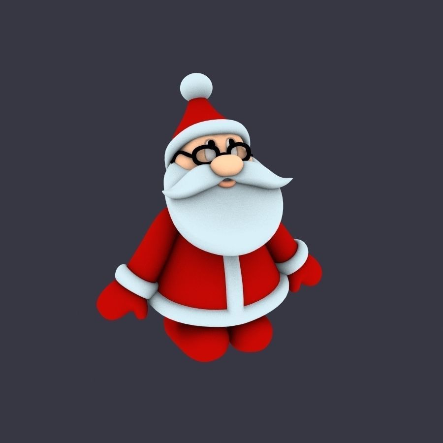 New cool Santa Claus for beautiful 3d print 01 3D model_5