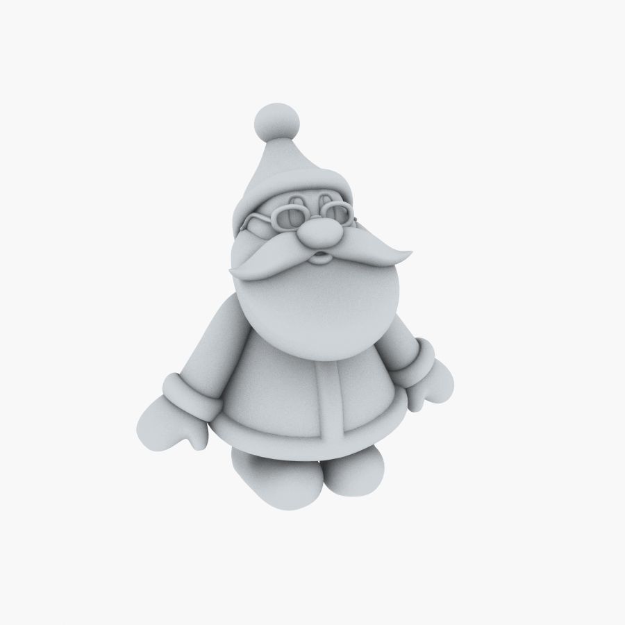 New cool Santa Claus for beautiful 3d print 01 3D model_10