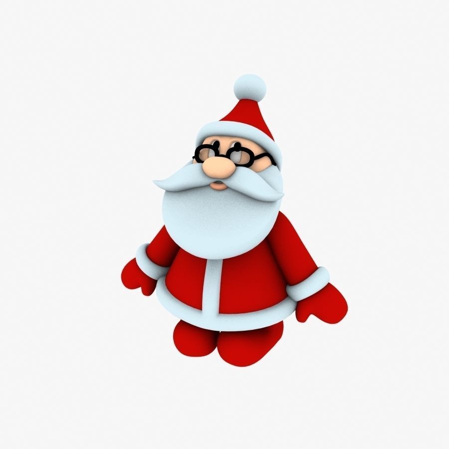 New cool Santa Claus for beautiful 3d print 01 3D model_4