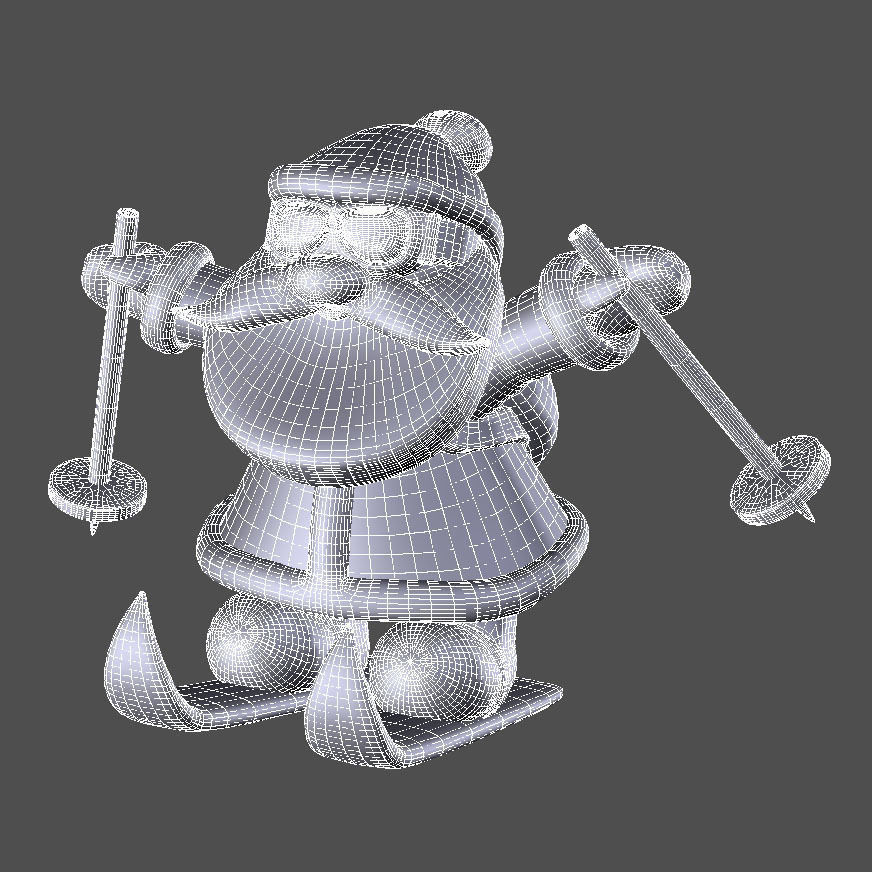 New cool Santa Claus for beautiful 3d print 04 3D model_15