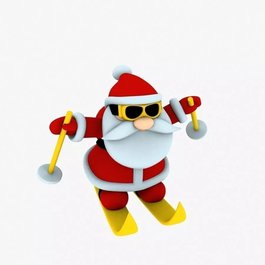 New cool Santa Claus for beautiful 3d print 04 3D model_0