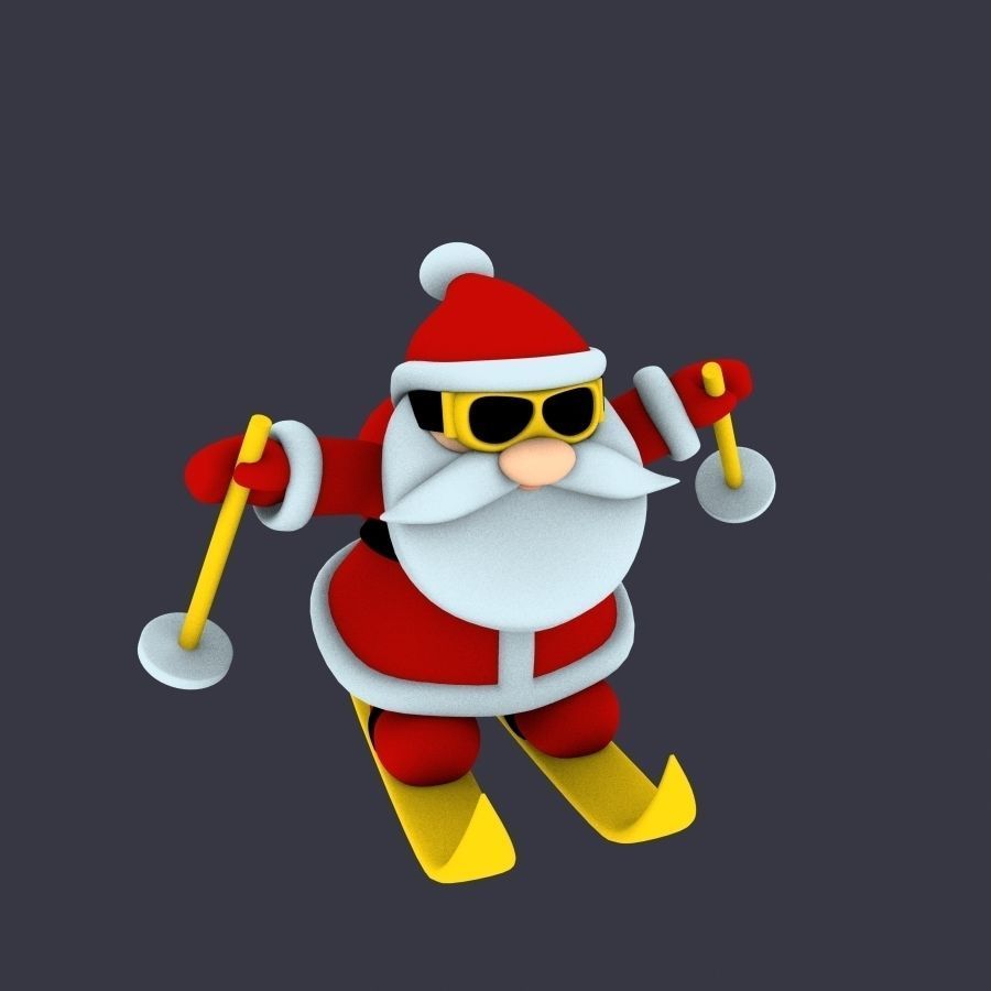 New cool Santa Claus for beautiful 3d print 04 3D model_5
