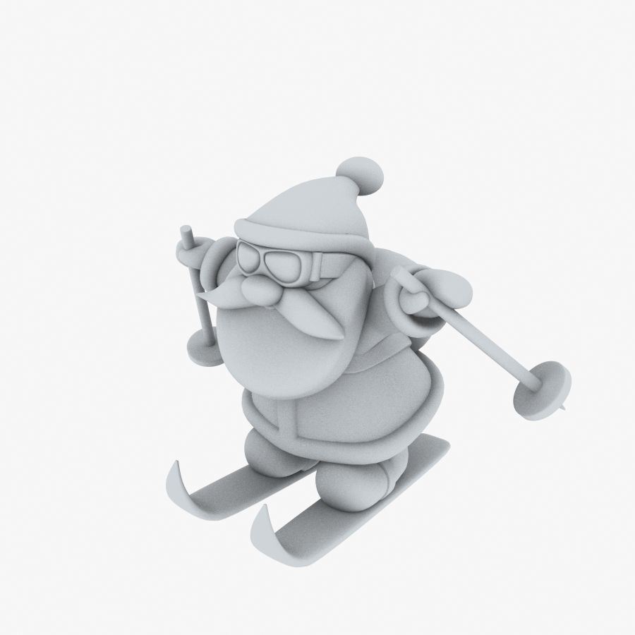 New cool Santa Claus for beautiful 3d print 04 3D model_14