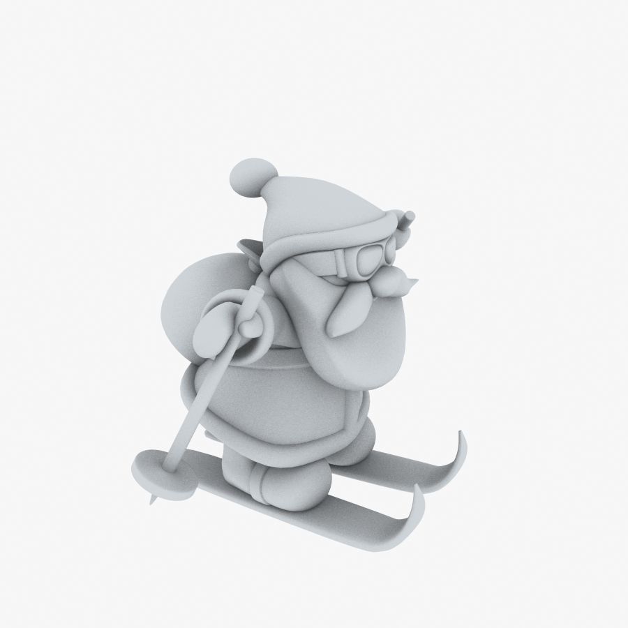 New cool Santa Claus for beautiful 3d print 04 3D model_11