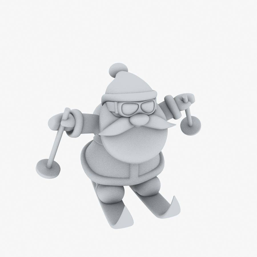 New cool Santa Claus for beautiful 3d print 04 3D model_10
