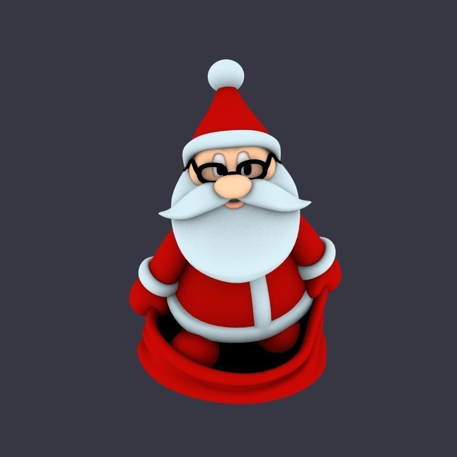 New cool Santa Claus for beautiful 3d print 05 3D model_5