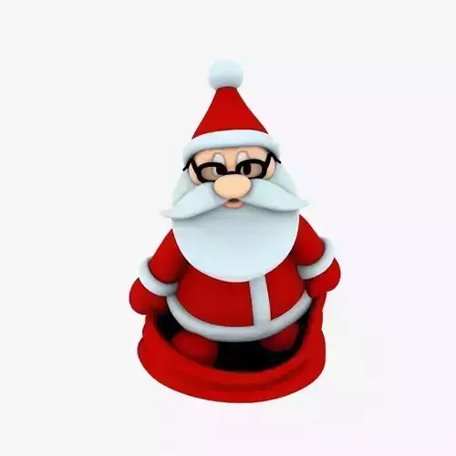 New cool Santa Claus for beautiful 3d print 05