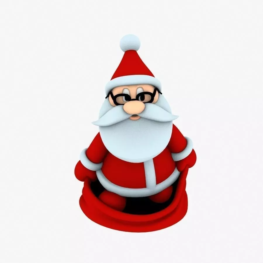 New cool Santa Claus for beautiful 3d print 05 3D model_0