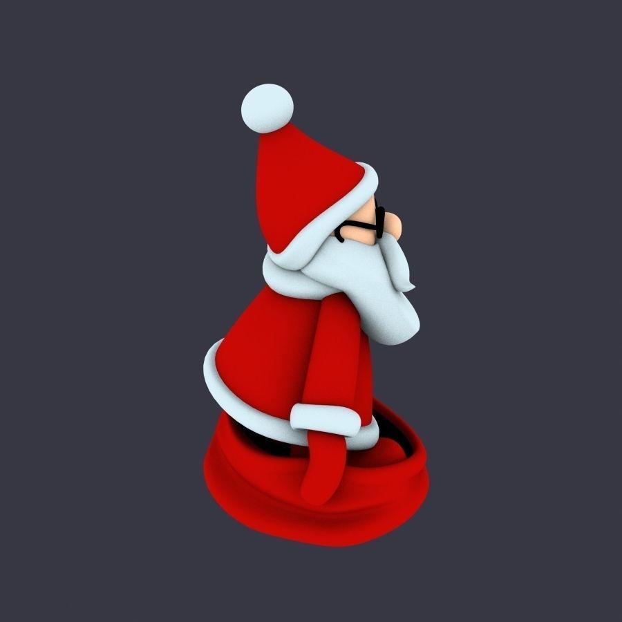 New cool Santa Claus for beautiful 3d print 05 3D model_7