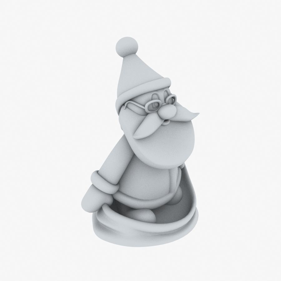 New cool Santa Claus for beautiful 3d print 05 3D model_11