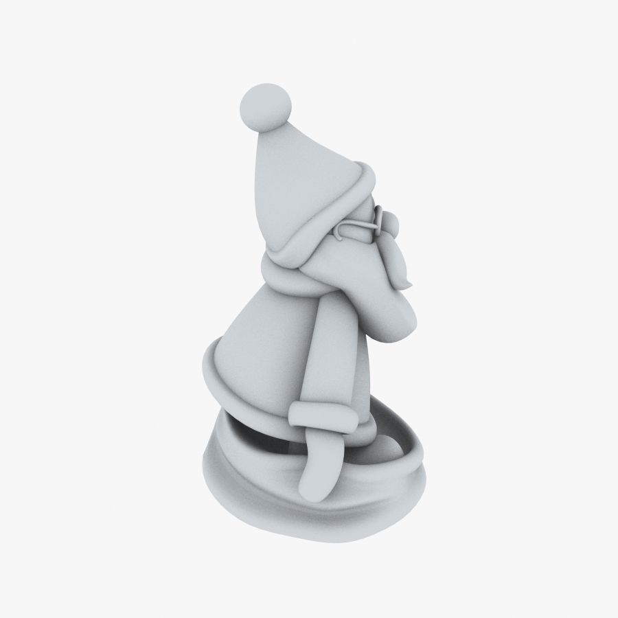 New cool Santa Claus for beautiful 3d print 05 3D model_12