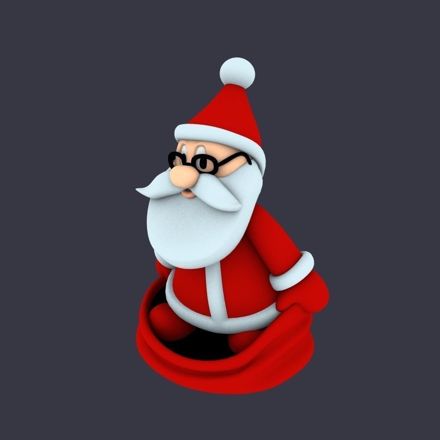 New cool Santa Claus for beautiful 3d print 05 3D model_9
