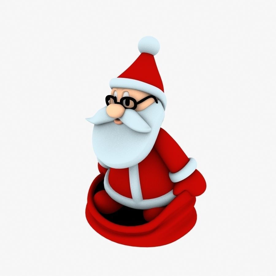 New cool Santa Claus for beautiful 3d print 05 3D model_4