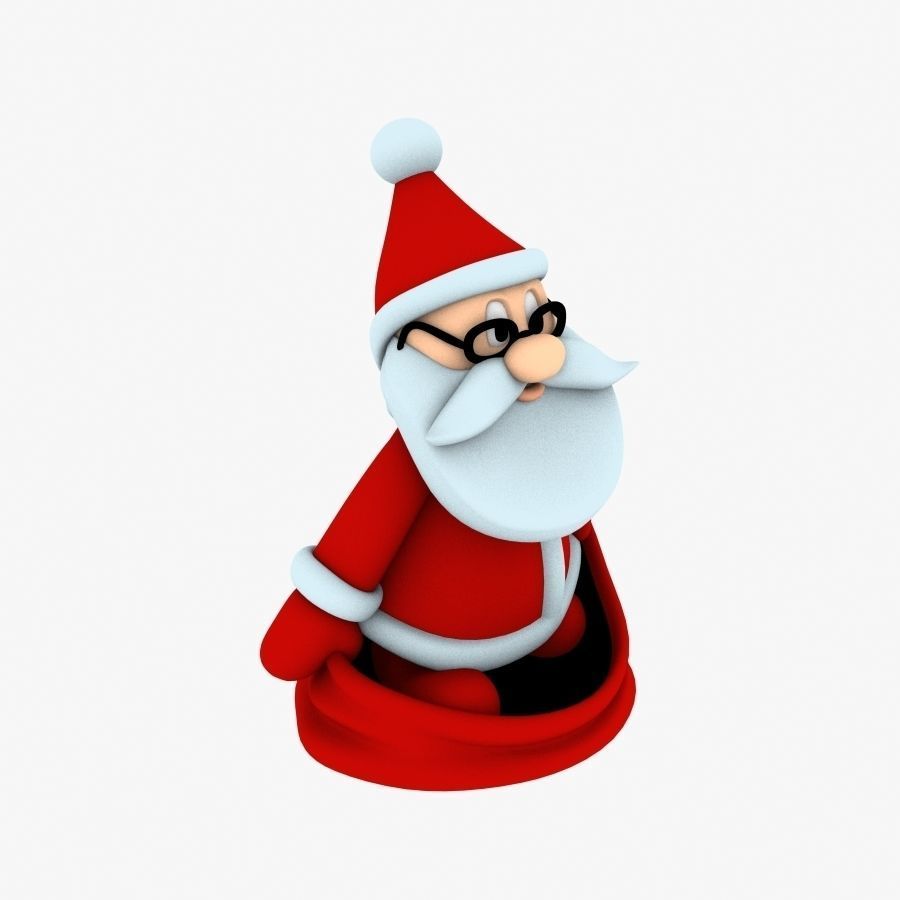 New cool Santa Claus for beautiful 3d print 05 3D model_1