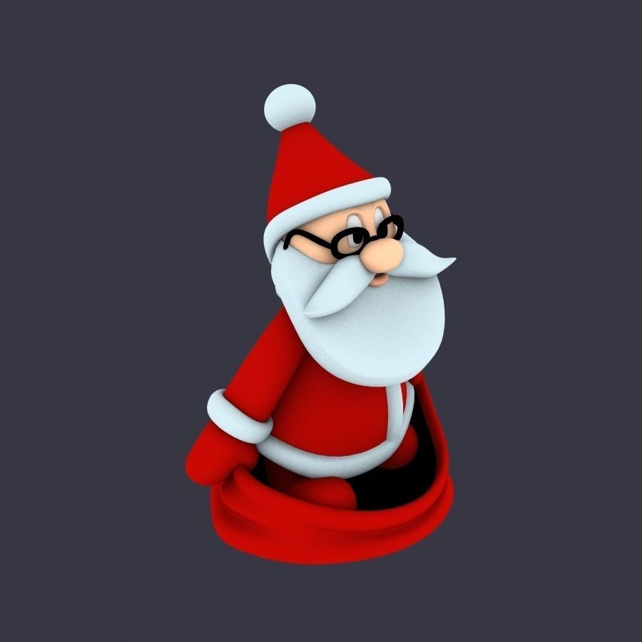 New cool Santa Claus for beautiful 3d print 05 3D model_6