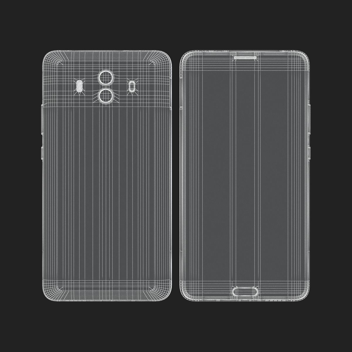 Huawei Mate 10 Mocha Brown 3D model_17