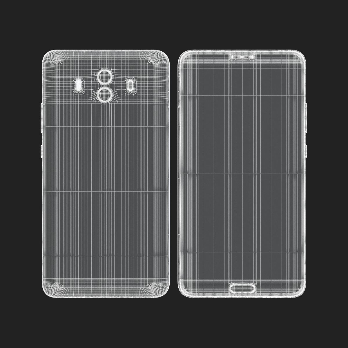 Huawei Mate 10 Mocha Brown 3D model_13