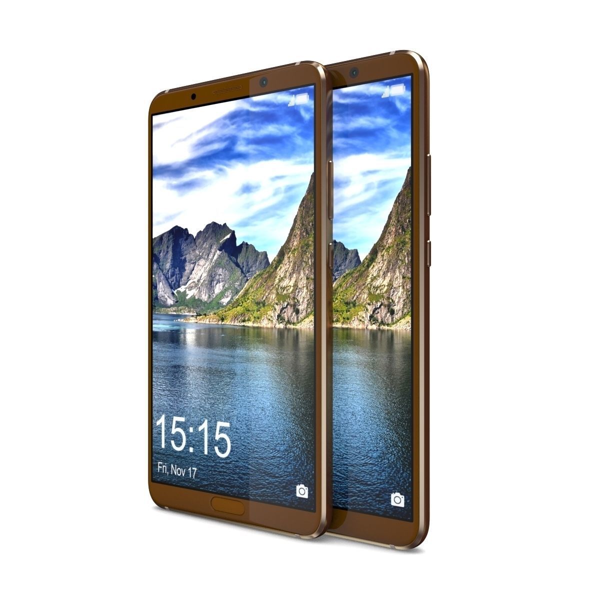 Huawei Mate 10 Mocha Brown 3D model_6